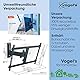 Vogel’s Comfort TVM 3625 Schwenkbare TV-Wandhalterung für 40-77 Zoll Fernseher, Max. 35 kg, Schwenkbar bis zu 120°, Full-Motion TV Halterung max. VESA 600x400, Universelle Kompatibilität