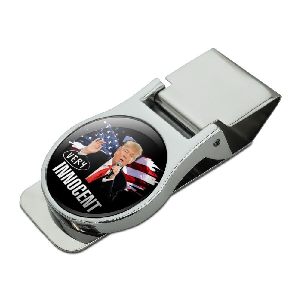 GRAPHICS & MORE Trump Very Innocent Satin Chrome Plated Metal Money Clip