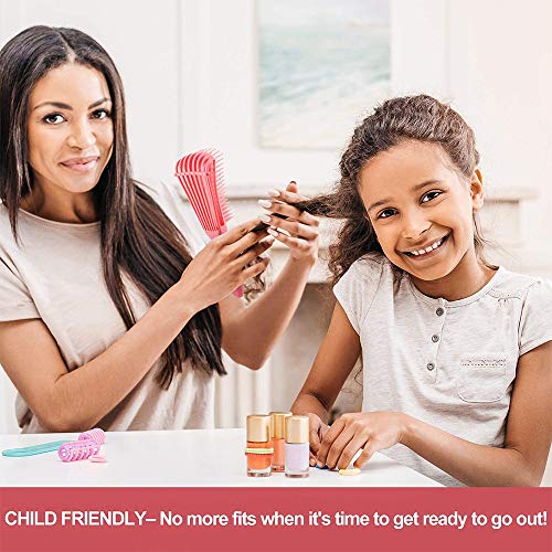 Leeofty Pente de cabelo escova desembaraçante para cabelo natural, escova de desembaraçamento ajustá