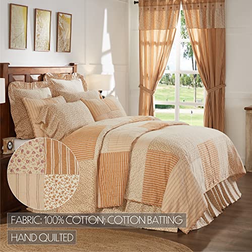 VHC-Brands-Camilia-Twin-Quilt-68Wx86L VHC Brands Camilia Twin Quilt 68Wx86L