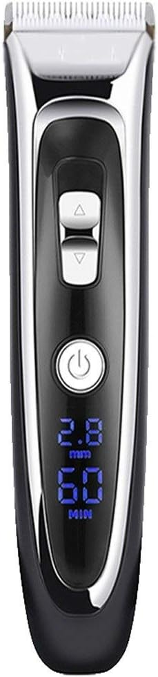 Professional Digital Hair Trimmer Rechargeable Electric Clipper Men's Cordless Haircut Adjustable Ceramic Blade