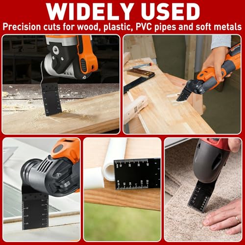 Image of Oscillating Saw Multitool Blades for Wood Fits Dewalt, Ryobi,42Pcs