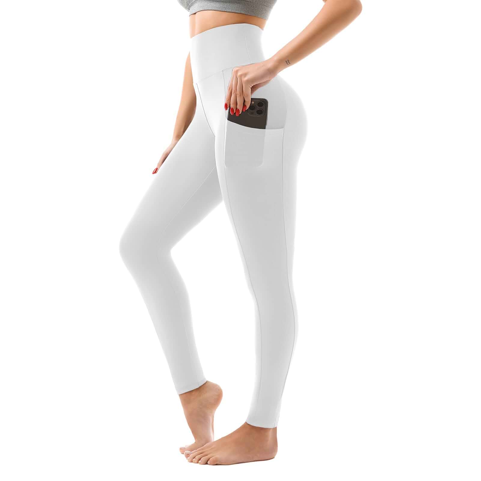 SINOPHANT High Waisted Leggings Women with Pockets | Women, Full Length, Buttery Soft Stretchy, Yoga Pants