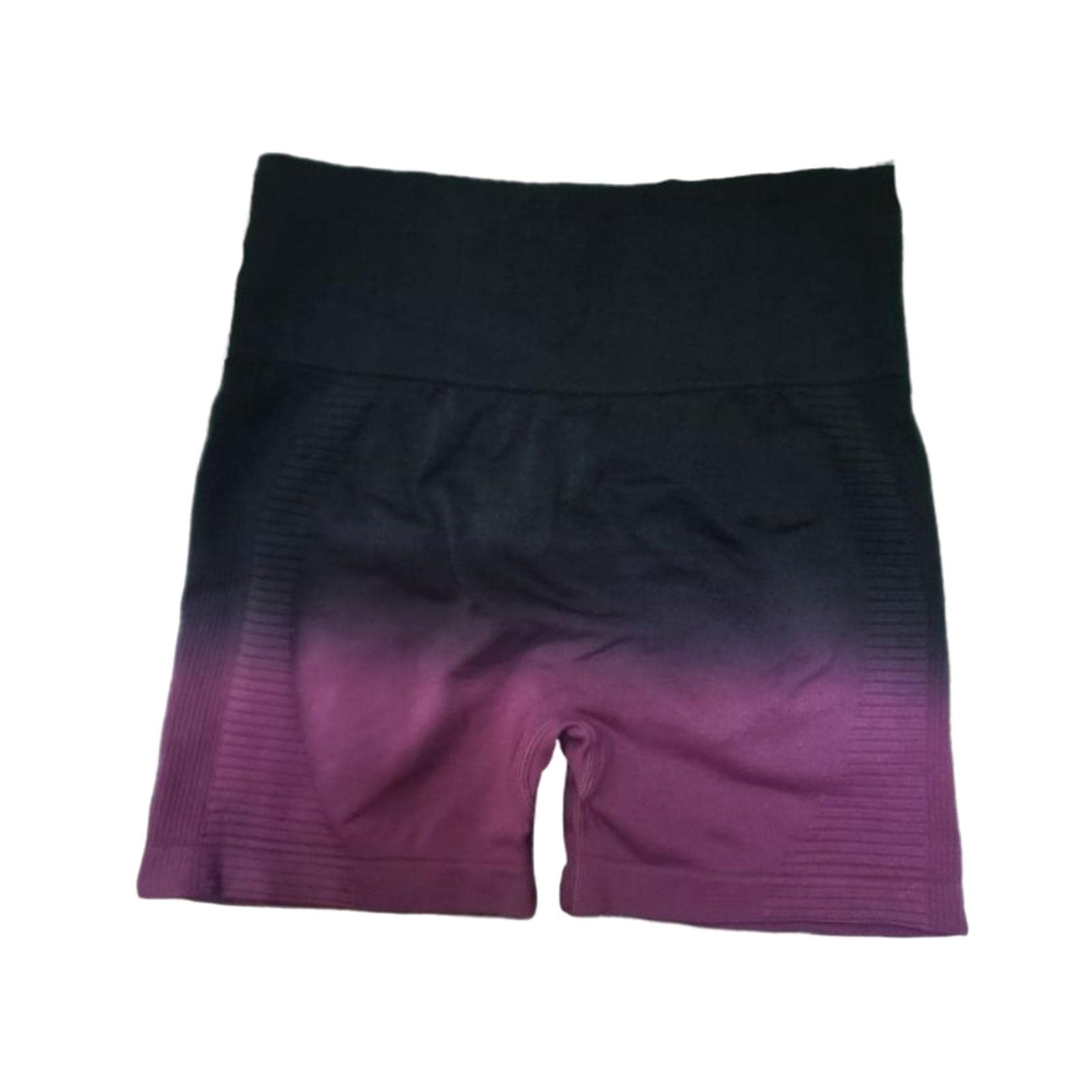 Summer Yoga Shorts Elastic Butt Lifting Underwear Sports Shorts for Training Purple Medium-image-42