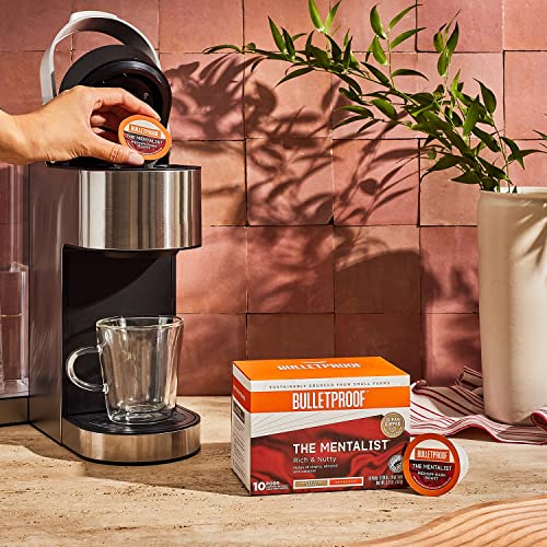 Bulletproof The Mentalist Medium-Dark Roast Single-Serve Pods, 10 Count, 100% Arabica Coffee Sourced From Guatemala, Colombia & El Salvador… #TOP2