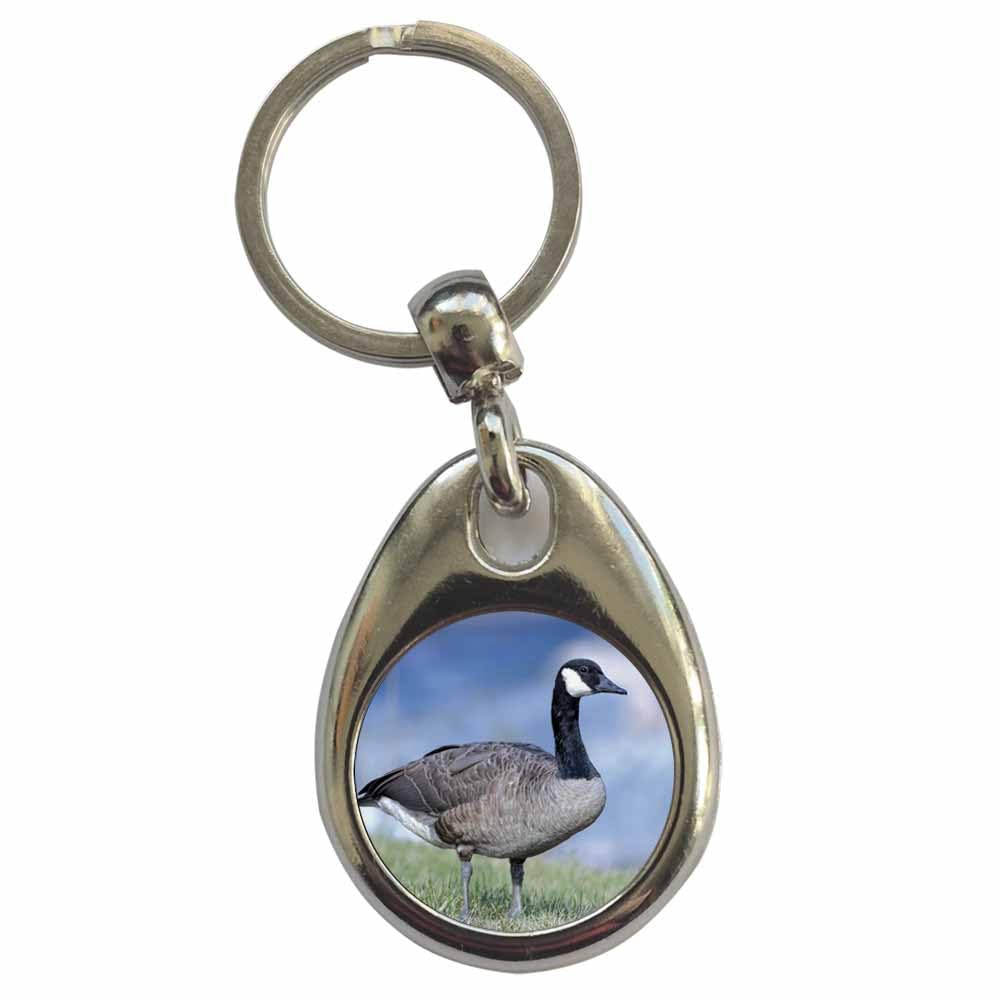 Ozorath Canada Goose Keyring Keychain with Split Ring Attachment and Metal Key Fob