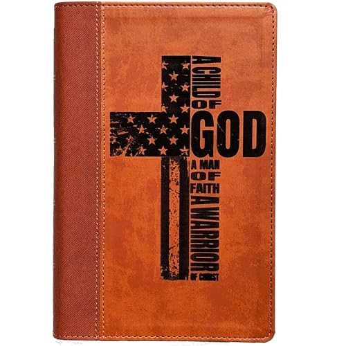 Farm and Posh Personalized NIV Bible Custom Holy Cross Bible New International Version (Brown)