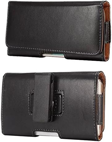 Funda de piel sintética ajustable con clip para cinturón para Samsung S10 PlusS20 FEA53A52A51A50A31LG V50 ThinQMoto Z4 Z3 PlayG7 PowerHonor 8X  Blu