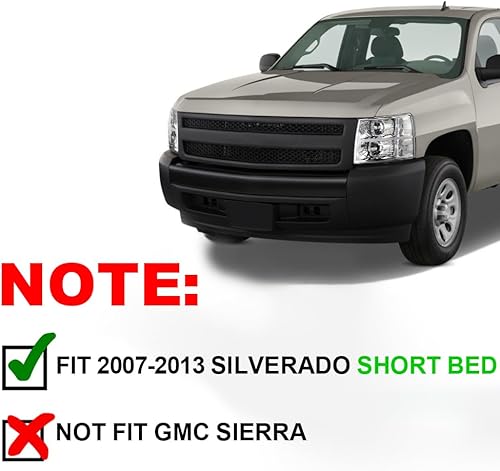 Miniatura 2 de G-PLUS 4 guardabarros con remache de bolsillo, para Chevy Silverado 1500 2007-2013, [doble cabina de caja corta de 69 in (excluye modelos clásicos