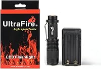 Vista 1 de ULTRAFIRE Super brillante mini linterna, Super Bight 800 Lumen linterna llevó la antorcha, kit de linternas de bolsillo ajustable SK98