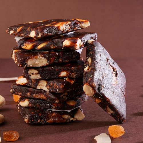 Image of GO DESi Dates Dry Fruit Barfi - Pack of 12 | 93% Dry Fruits | No Added Sugar | Sweets | Burfi