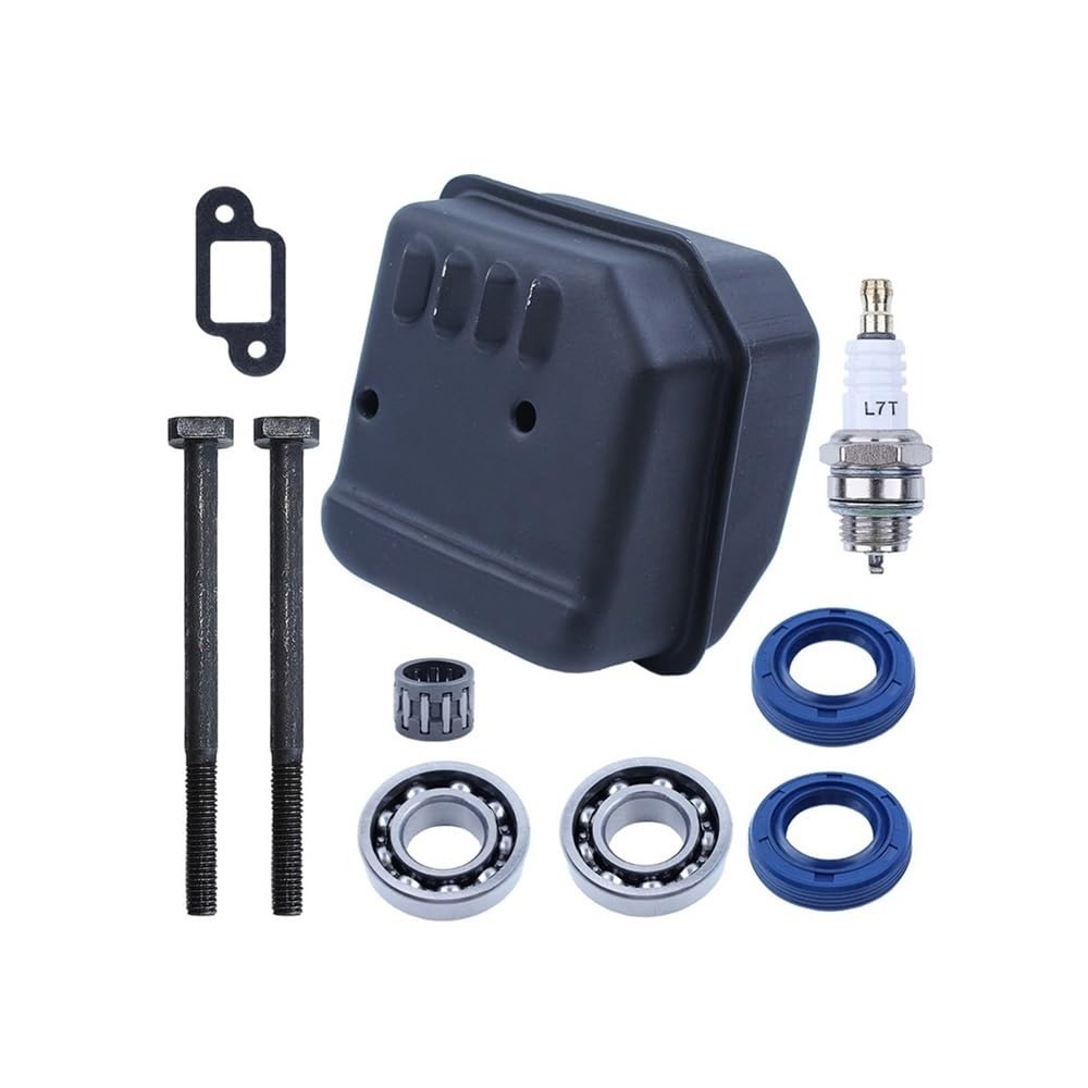 Kit de Juntas y retenes de Aceite for cojinetes de cigüeñal, Pernos, bujías y Agujas, Compatible con MS180, MS170, 018 y 017.