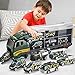 TEMI Giocattoli per bambini da 3 4 5 6 anni, auto militare pressofusa in vettore camion giocattolo set w/Play Mat, lega metallo militare veicolo gioco set regali ragazzi ragazze compleanno