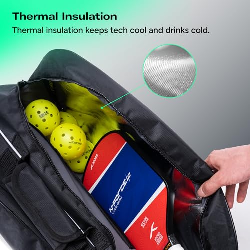 Image of HUNDRED Pickle Pack Pickleball Kit Bag | Spacious Paddle Sports Kit Bag with Large Compartment for Paddles, Shoes & Gear - Ideal for Sports, Gym & Travel | Unisex Design