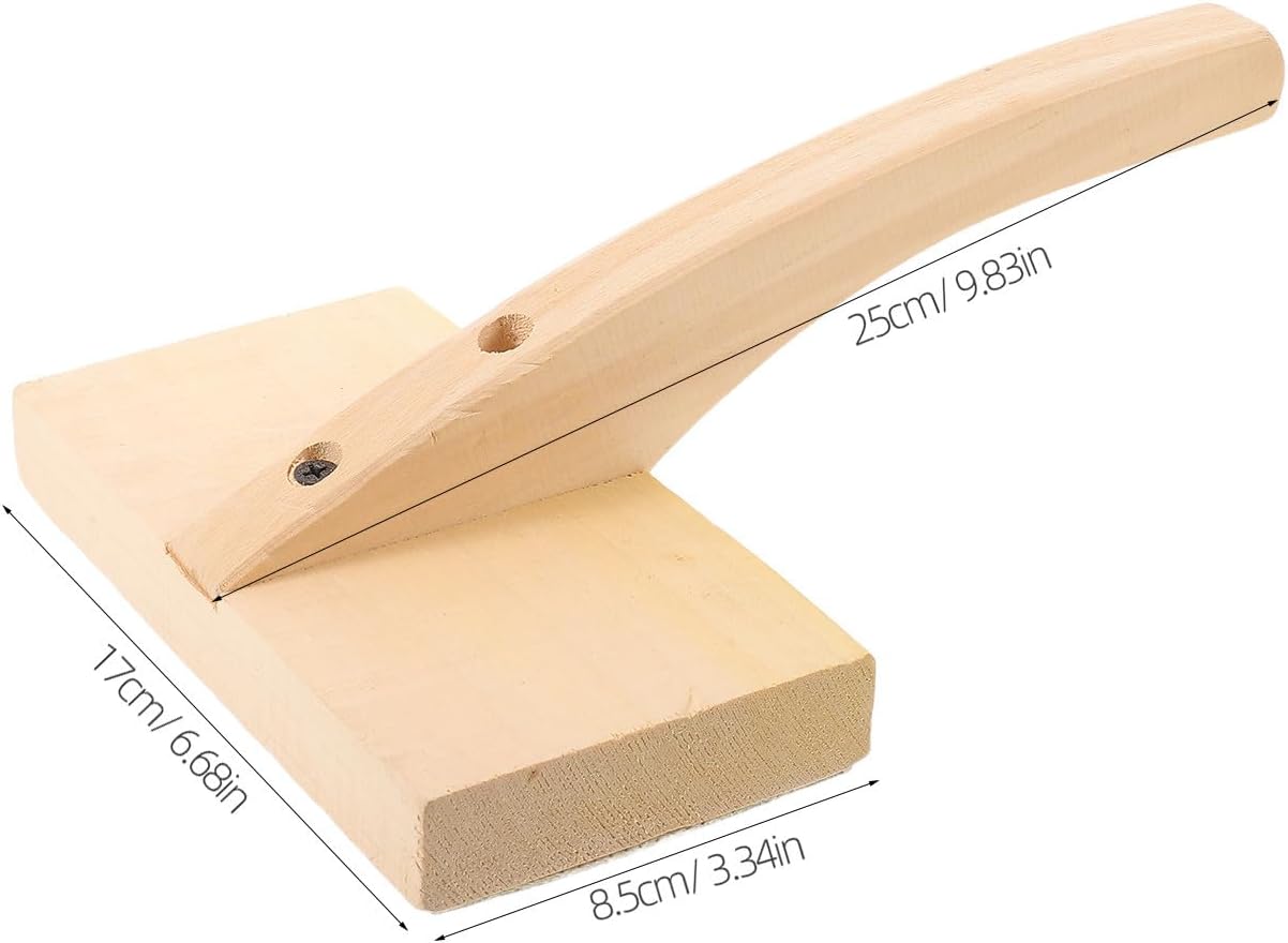 TOMETURE Wool Carders, Handheld Wood Felt Brush for Needlework, Carder Paddle Brushes for Fleece Preparation and Fine Felting Wool Craft Projects(Flat)