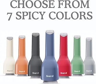 FinaMill's Award-Winning Battery Operated Salt and Pepper Grinder Set - Adjustable Coarseness, Ceramic Grinding Elements, LED Light, 2 Quick-Change ProPlus Pods - Perfect for Home Cooking & Gifting