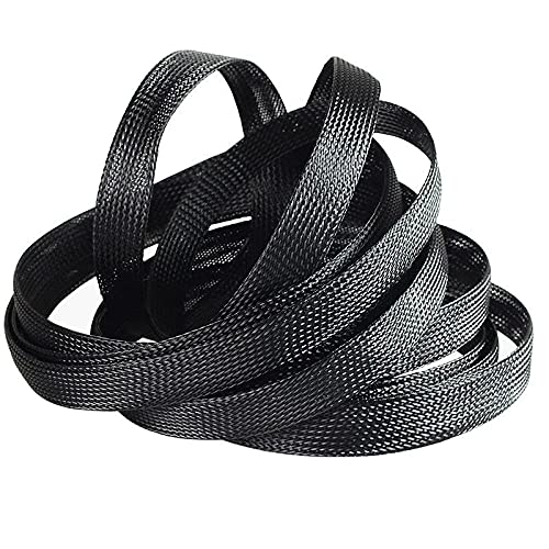 Guaina Cavi Flessibile, Manica Cavo Lunghezza 50/100 / 200m Segnalata Intrecciata Isolata Di Protezione Del A Fiamma-ignifugo(100M,8mm)