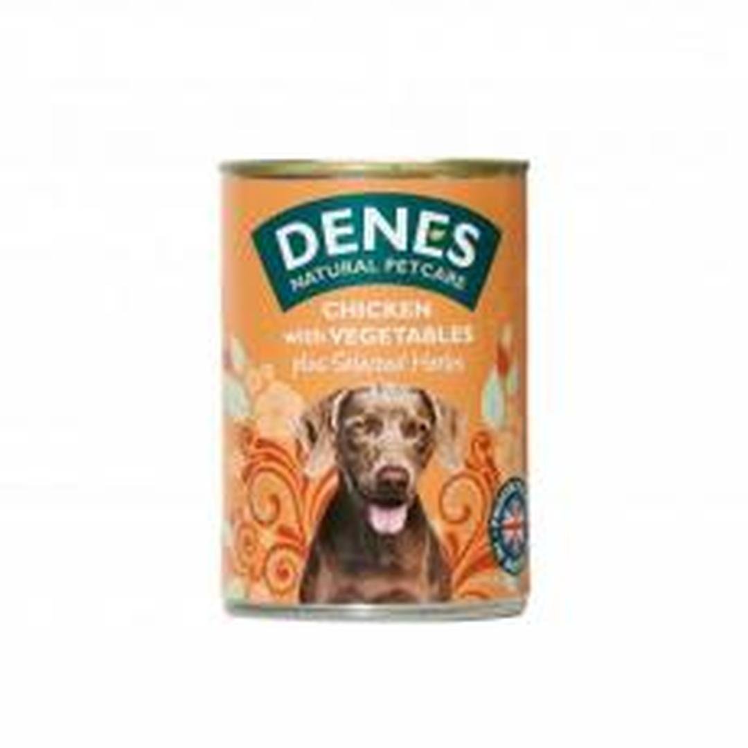 Denes 12 x Dog Adult Chicken & Vegetables + Herbs 400g Transparent