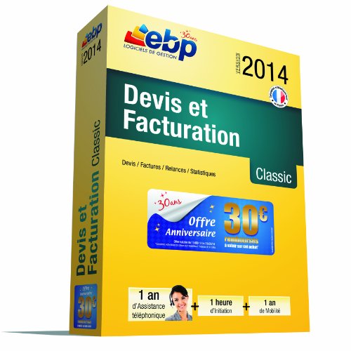 EBP Devis et Facturation Classic 2014 + ODR 30€ + Services VIP