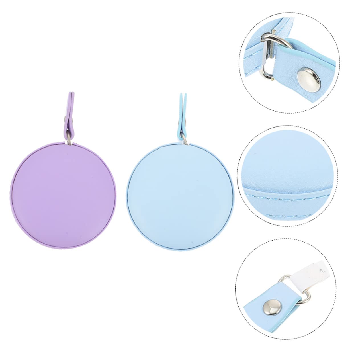 VILLCASE 8pièces Rubans à Mesurer Rétractables Pu Tapes De Couture Pratiques Et Légères Pour Maison Couleurs Logo