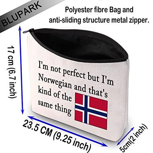 BLUPARK Norwegian Gift Norway Flag Cosmetic Bag for for Norwegian Women (I'm Norwegian)2