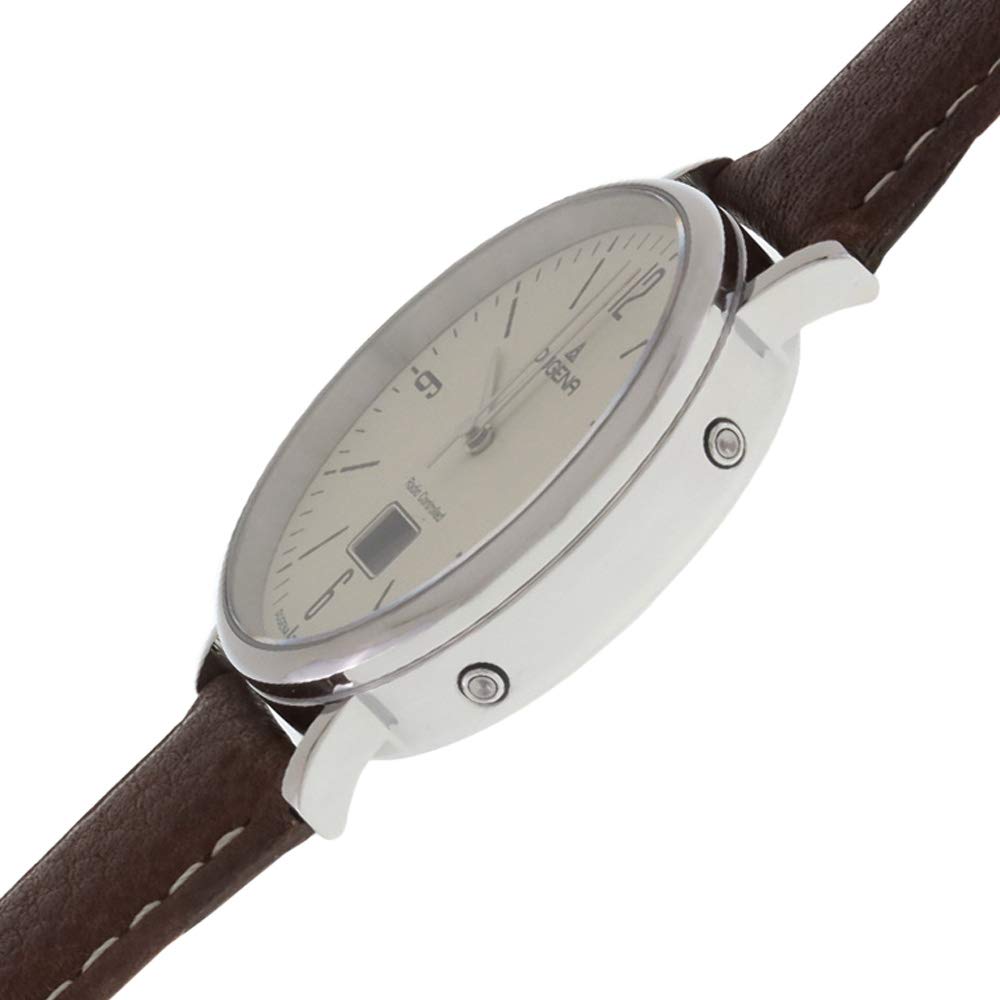 Dugena Herren Funk-Armbanduhr, Saphirglas, Lederarmband, Mondo Funk