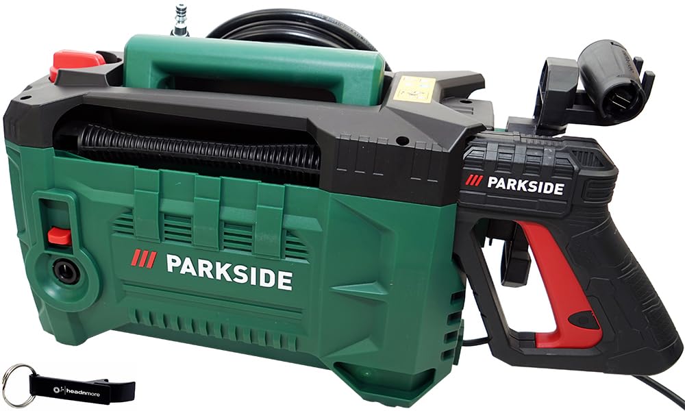 HEADNMORE® Parkside® - Limpiador de alta presión PHDS 110 + llavero HEADNMORE®