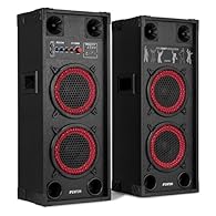 Bring your home parties to life with this Bluetooth active speaker set delivering 800W peak power. Featuring dual 8-inch drivers per speaker offering clear sound, punchy bass and fantastic volume. Connect wirelessly within seconds from any smartphone...