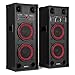 Fenton SPK-208 Bluetooth Active Party Speaker Set, Pair of 2x8 800W Home Audio Speakers with Built-In Amplifier, Ideal for Home Parties, DJ Practice and Events
