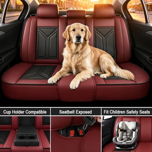Image of Custom Car Seat Cover for Jeep Gladiator 2020-2026,Easy install,Black Red
