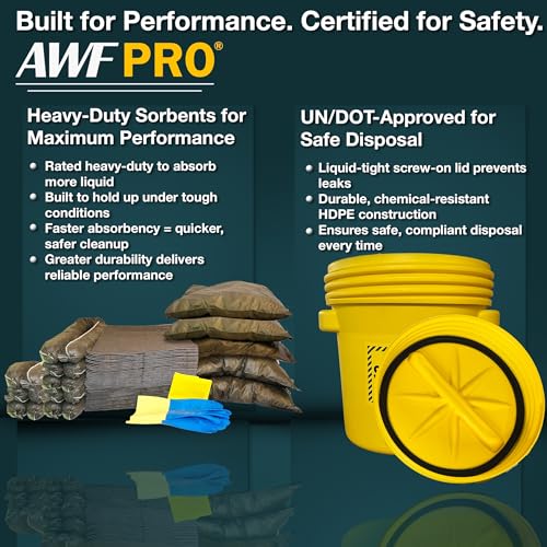 Image of AWF PRO 30 Gallon Universal Spill Kit, 81 Pieces