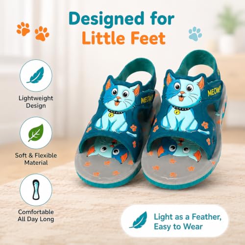 Image of Coolz Kids Chu-Chu Sound Musical Sandals C-06-A for Baby Boys and Girls Age 1-3 Years