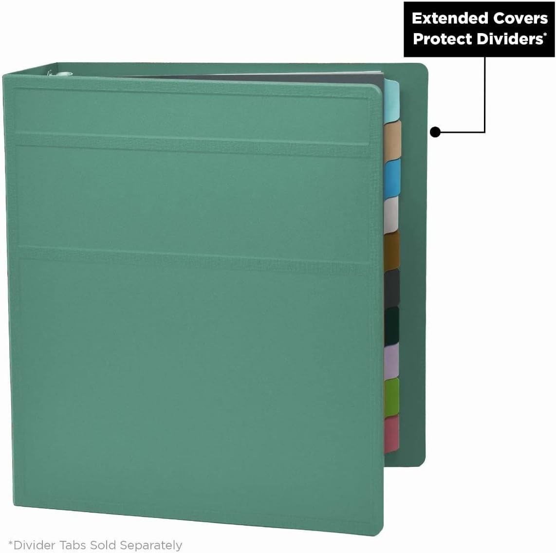 Carstens 2-Inch Heavy Duty 3-Ring Binder - Side Opening, Mint, Durable Plastic, Precision No-Gap Rings, Waterproof Covers, No Pockets, Holds 300 Letter-Sized Sheets, BPA-Free, Made in USA (2827-3R)