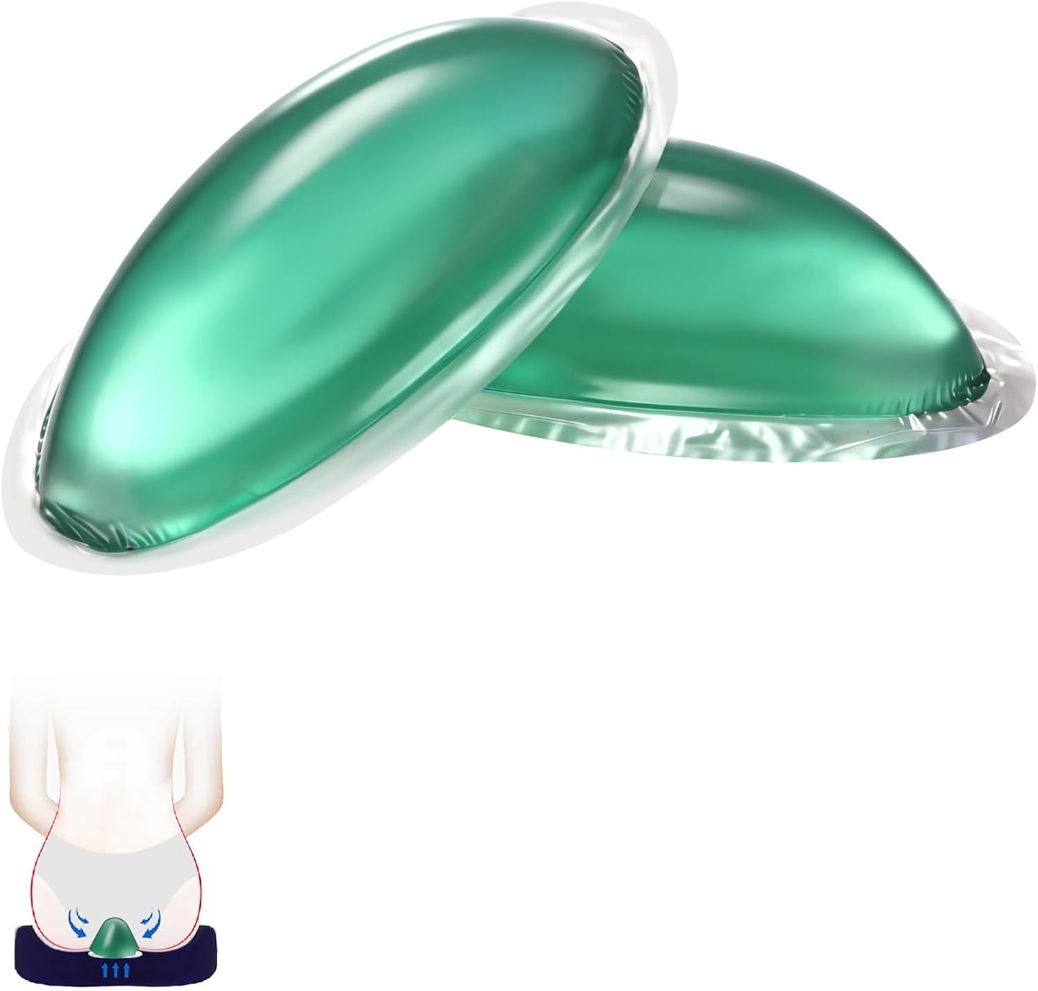 Hemorrhoid Ice Pack 2PCS Gel Cold Packs Cooling Therapy for Hemorrhoids Pain Relief Swelling and Postpartum Discomfort