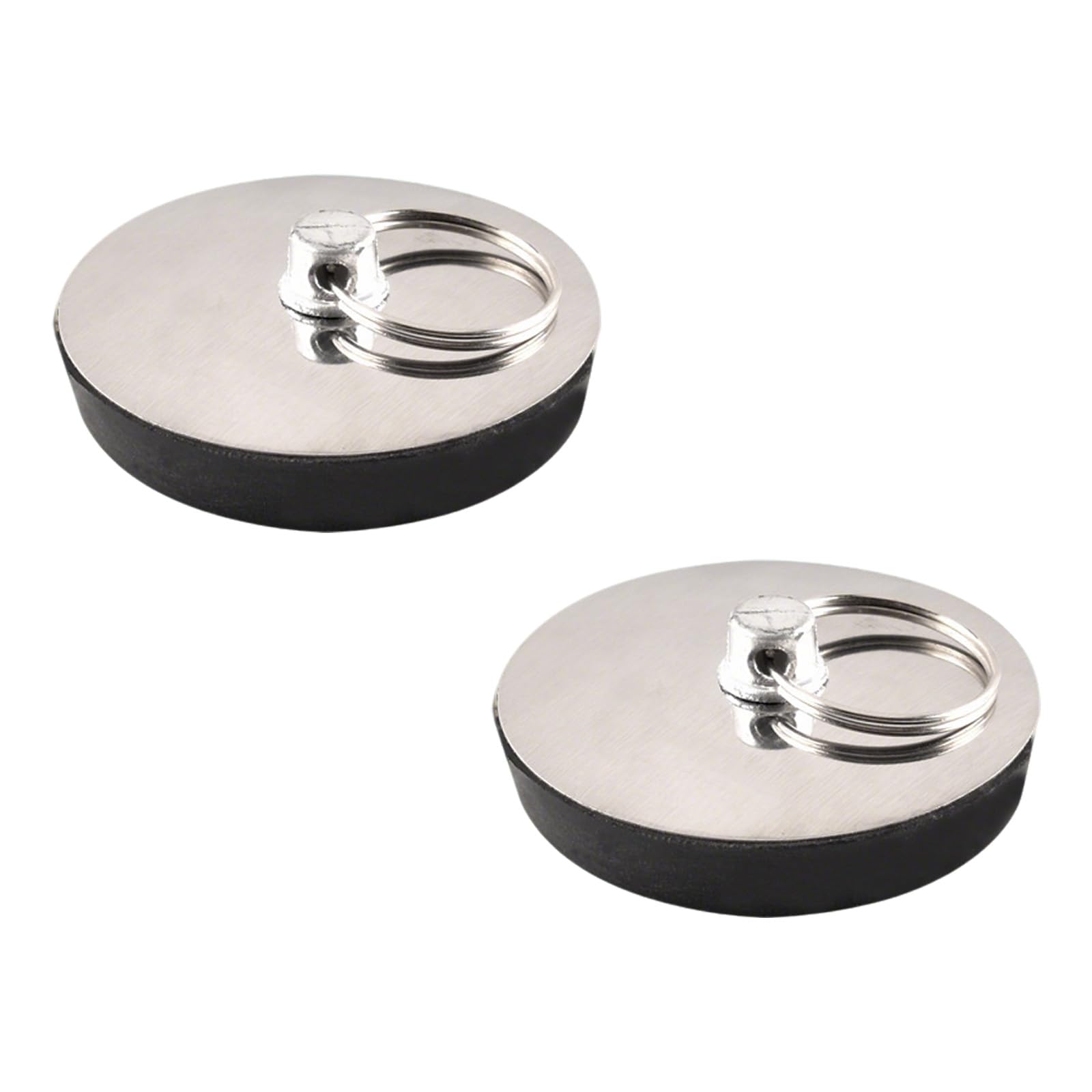 Hsrag 2 Pcs Universal Sink Plug, Bathroom Sink Plug Replacement, Sink Drain Stopper, for Swimming Pools Bathtubs, Washbasins