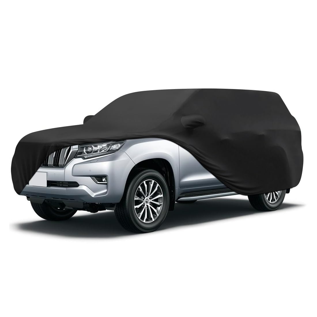 DZG Car Cover SUV Full Stretch Soft Heat Protection Anti-UV Scratch Resistant Dustproof Universal Fit 5.10-5.45m(200-214 inch)