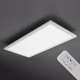IMPTS LED Panel Deckenleuchte Dimmbar, 30 x 60 cm Extra Flache Deckenpanel Leuchten Deckenlampe mit Fernbedienung Farbtemperatursteuerung einstellbar 3000K-6500K 25W 2600 Lumen Licht