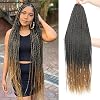 Crochet Hair for Black Women - 14 Inch&34Inch 8 Packs Senegalese Twist Crochet Hair Pre Looped, 35 Strands/Pack Ombre Twist Crochet Hair