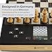 Millennium ChessGenius Pro Wood Edition M818 – Electronic Chess Board with Handcrafted Wooden Pieces & 2200 ELO Adaptive AI Coach, Magnetic Travel Design & HighSensity Pressure Sensors