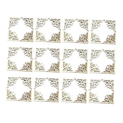 VILLCASE DIY Wood Chip for Scrapbook Love Stickers Book Album Corner Protection Craft Supplies