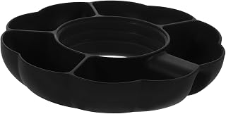 PRETYZOOM Silicone Snack Plate Compartments Reusable Dried Fruit and Candy Storage Dish for Cups for Parties and Gatherings
