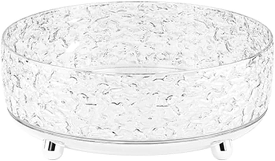 CHIRISEN 360° Rotating Makeup Organizer Perfume Lazy Susan Trunable Cosmetics Organizers for Vanity, Spinning Skincare Storage for Dresser and Bathroom Countertop (Clear)