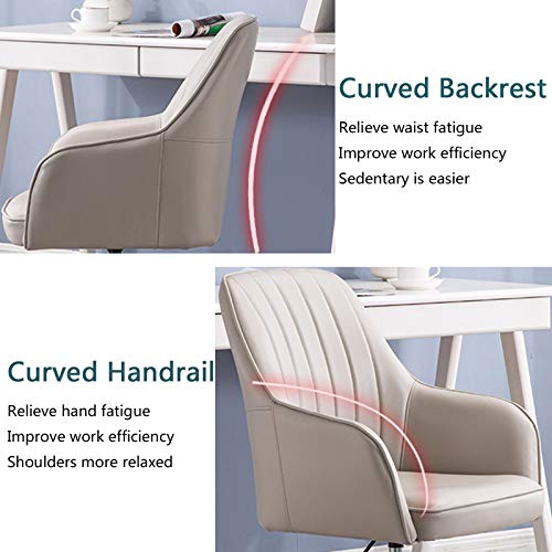Chaise pivotante à 360° bureau moderne cuir PU salle conférence et étude