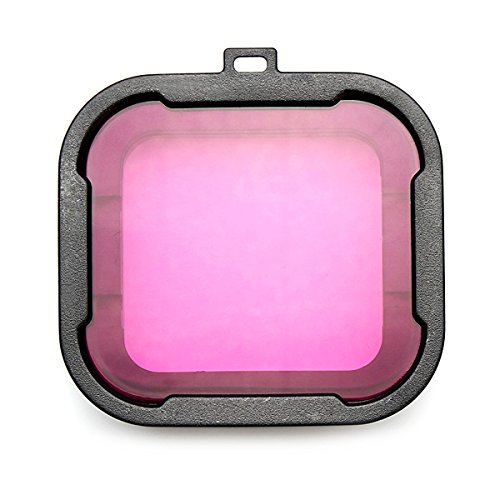 MASUNN Polariseur 3 Couleurs Plongée sous-Marine Filtre Lentille UV pour Gopro Hero 3 +-Rouge