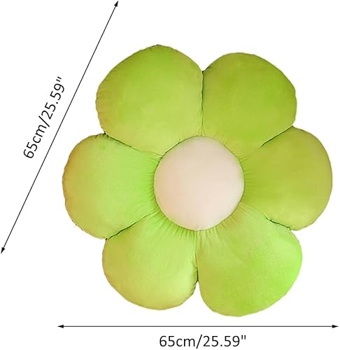 Vista 70 de lannery Almohadas de felpa de flores, cojín de suelo de flores para leer, habitación, ver la televisión (11.8 pulgadas, blanco-2)