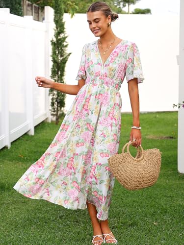 Image of Flessibili Womens Summer Floral Maxi Dress Wedding Guest Party Long Dresses 2026