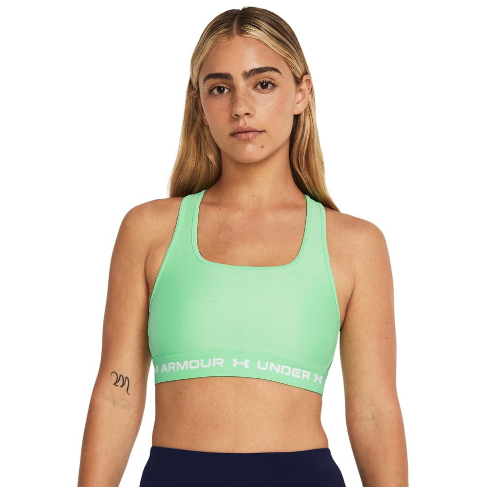 Under Armour Women's Crossback Mid Impact Sports Bra