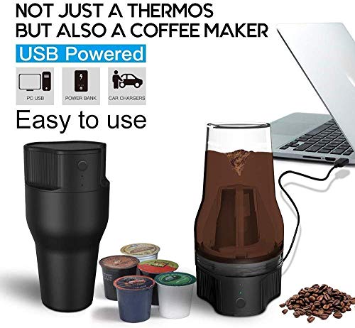 Crusher, Kaffeemaschine, 500-ml-Zyklus-Extraktionskaffeemaschine, Mobile Kaffeekanne für den Außenbereich, tragbar, USB… – Bild 3
