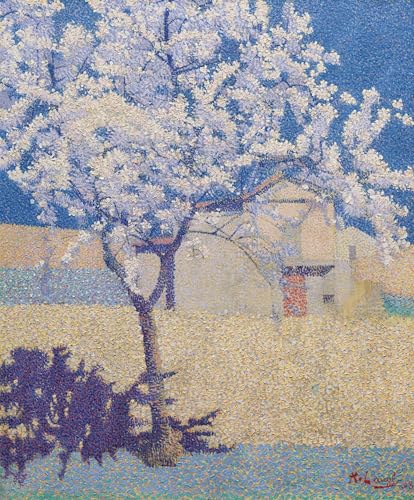 Toile décor art mural classique Achille Laugé l'arbre en fleurs 60x90cm