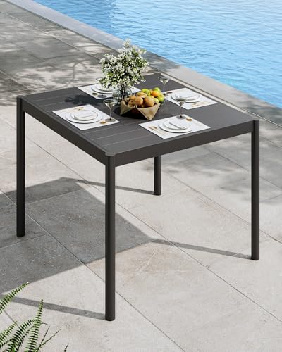 Aluminum Rectangle Patio Dining Table